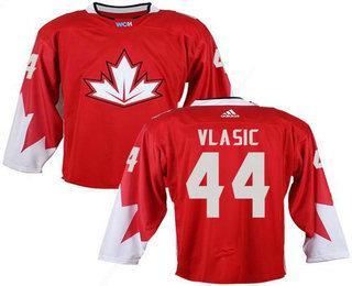 Team Canada Men’s #44 Marc-Edouard Vlasic Red 2016 World Cup Stitched NHL Jersey