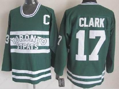 Toronto Maple Leafs #17 Wendel Clark Green Throwback CCM Jersey