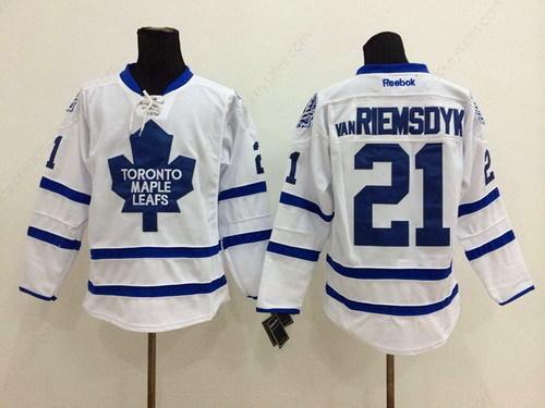 Toronto Maple Leafs #21 James Van Riemsdyk White Jersey