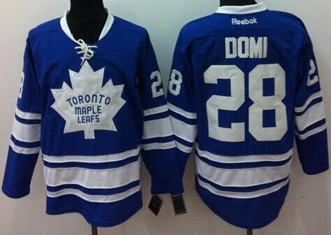 Toronto Maple Leafs #28 Tie Domi Blue Third Jersey