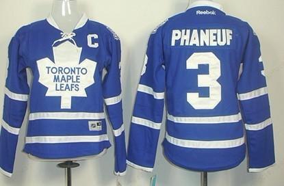 Toronto Maple Leafs #3 Dion Phaneuf Blue Women’s Jersey