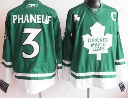 Toronto Maple Leafs #3 Dion Phaneuf St. Patrick’S Day Green Jersey