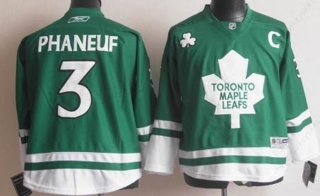 Toronto Maple Leafs #3 Dion Phaneuf St. Patrick’S Day Green Kids Jersey