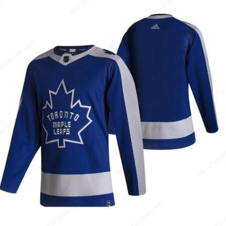 Toronto Maple Leafs Blank Blue Men’s Adidas 2020-21 Reverse Retro Alternate NHL Jersey