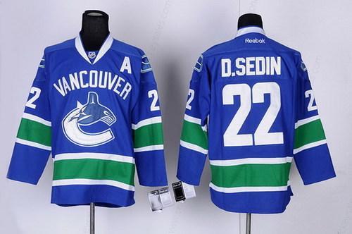 Vancouver Canucks #22 Daniel Sedin Blue Jersey