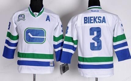 Vancouver Canucks #3 Kevin Bieksa White Third Kids Jersey