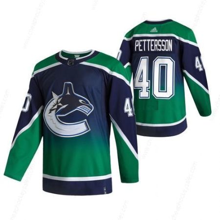 Vancouver Canucks #40 Elias Pettersson Green Men’s Adidas 2020-21 Reverse Retro Alternate NHL Jersey