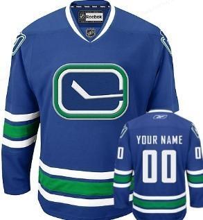 Vancouver Canucks Men’s Customized Blue Third Jersey