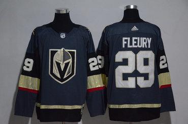 Vegas Golden Knights #29 Marc-Andre Fleury Steel Grey 2017-2018 Adidas Hockey Stitched NHL Jersey