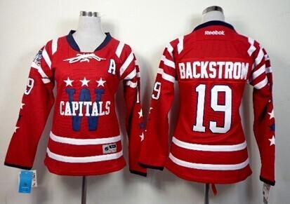 Washington Capitals #19 Nicklas Backstrom 2015 Winter Classic Red Women’s Jersey