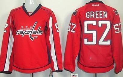 Washington Capitals #52 Mike Green Red Women’s Jersey