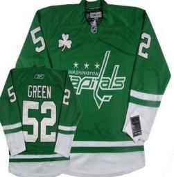 Washington Capitals #52 Mike Green St. Patrick’S Day Green Jersey