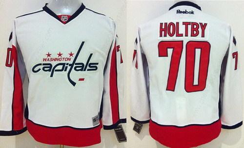 Washington Capitals #70 Braden Holtby 2015 White Kids Jersey