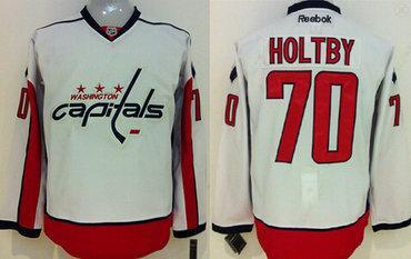 Washington Capitals #70 Braden Holtby White Jersey