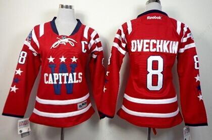 Washington Capitals #8 Alex Ovechkin 2015 Winter Classic Red Women’s Jersey