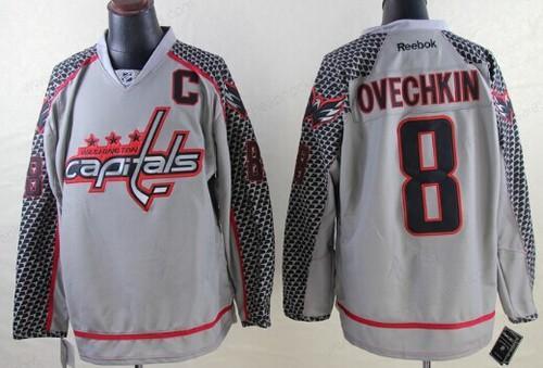 Washington Capitals #8 Alex Ovechkin Charcoal Gray Jersey