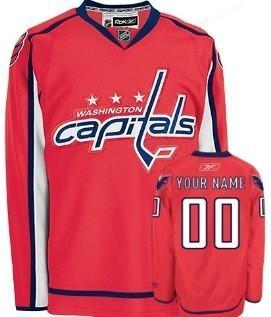 Washington Capitals Men’s Customized Red Jersey