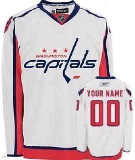 Washington Capitals Men’s Customized White Jersey