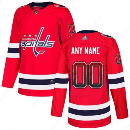 Washington Capitals Red Men’s Customized Drift Fashion Adidas Jersey