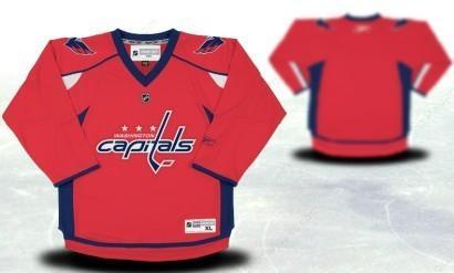 Washington Capitals Youths Customized Red Jersey