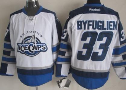 Winnipeg Jets #33 Dustin Byfuglien 2012 White Ice Caps Jersey