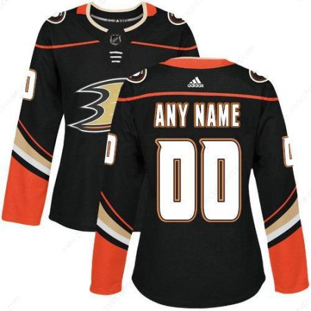 Women’s Adidas Anaheim Ducks Customized Authentic Black Home NHL Jersey