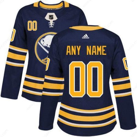 Women’s Adidas Buffalo Sabres Customized Authentic Navy Blue Home NHL Jersey