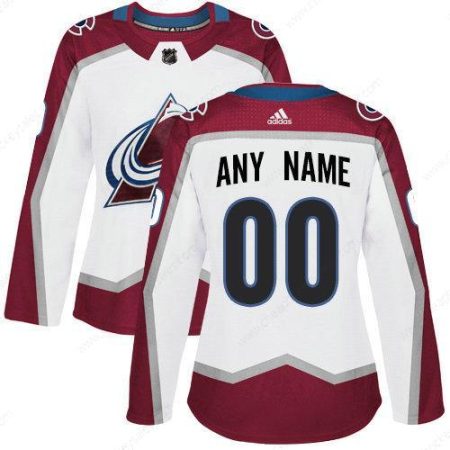 Women’s Adidas Colorado Avalanche NHL Authentic White Customized Jersey