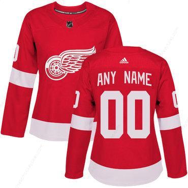 Women’s Adidas Detroit Red Wings Customized Authentic Red Home NHL Jersey