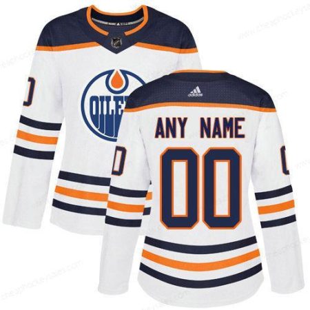 Women’s Adidas Edmonton Oilers NHL Authentic White Customized Jersey