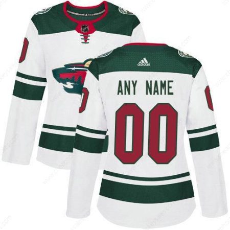 Women’s Adidas Minnesota Wild NHL Authentic White Customized Jersey