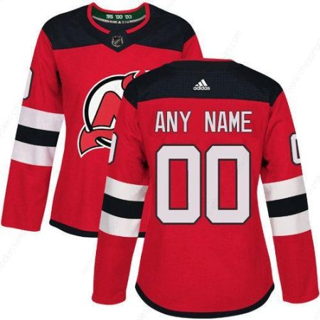Women’s Adidas New Jersey Devils Customized Authentic Red Home NHL Jersey