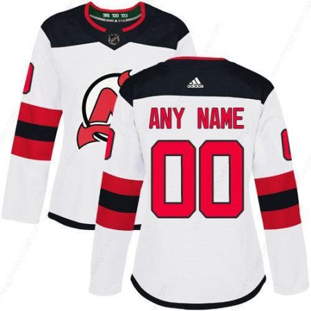 Women’s Adidas New Jersey Devils NHL Authentic White Customized Jersey