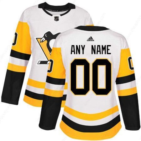 Women’s Adidas Pittsburgh Penguins NHL Authentic White Customized Jersey