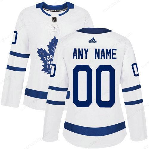 Women’s Adidas Toronto Maple Leafs White Away Authentic Customized Jersey