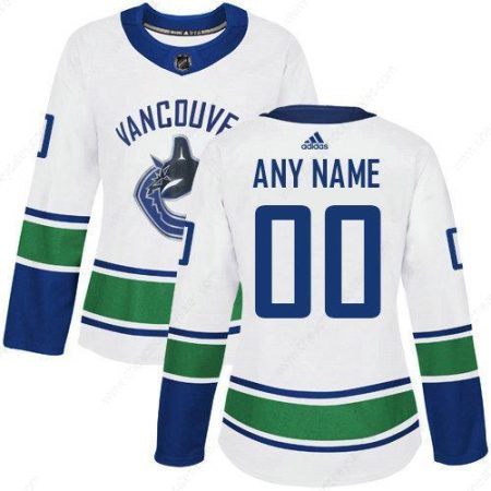 Women’s Adidas Vancouver Canucks NHL Authentic White Customized Jersey