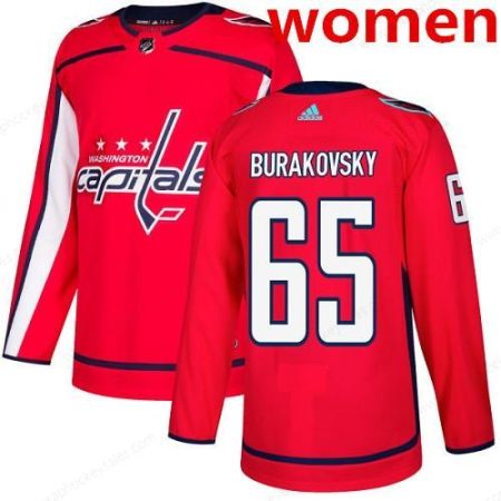 Women’s Adidas Washington Capitals #65 Andre Burakovsky Red Home Authentic Stitched NHL Jersey