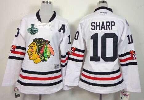 Women’s Chicago Blackhawks #10 Patrick Sharp 2015 Stanley Cup 2015 Winter Classic White Jersey