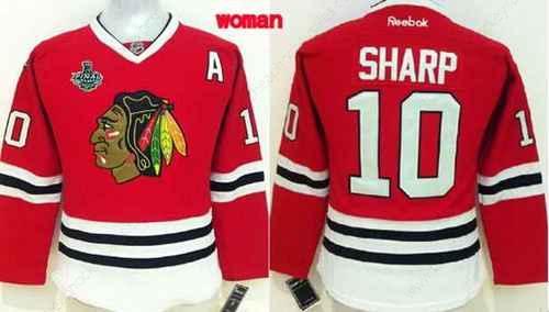 Women’s Chicago Blackhawks #10 Patrick Sharp 2015 Stanley Cup Red Jersey