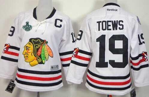 Women’s Chicago Blackhawks #19 Jonathan Toews 2015 Stanley Cup 2015 Winter Classic White Jersey