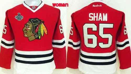 Women’s Chicago Blackhawks #65 Andrew Shaw 2015 Stanley Cup Red Jersey