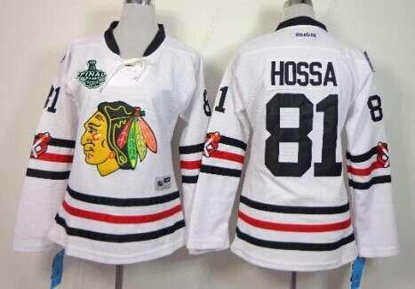 Women’s Chicago Blackhawks #81 Marian Hossa 2015 Stanley Cup 2015 Winter Classic White Jersey