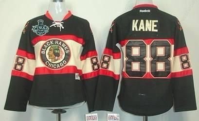 Women’s Chicago Blackhawks #88 Patrick Kane 2015 Stanley Cup Black Third Jersey