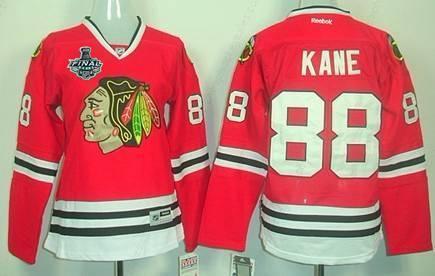 Women’s Chicago Blackhawks #88 Patrick Kane 2015 Stanley Cup Red Jersey