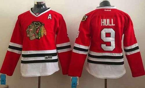 Women’s Chicago Blackhawks #9 Bobby Hull Red Jersey