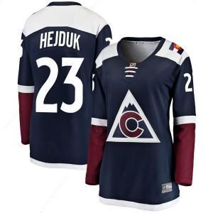 Women’s Colorado Avalanche #23 Milan Hejduk Fanatics Branded Breakaway Alternate Navy Jersey