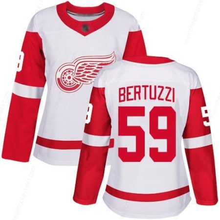 Women’s Detroit Red Wings Authentic #59 Tyler Bertuzzi White Away Jersey