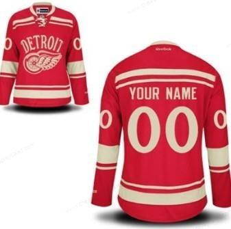 Women’s Detroit Red Wings Customized Red Jersey