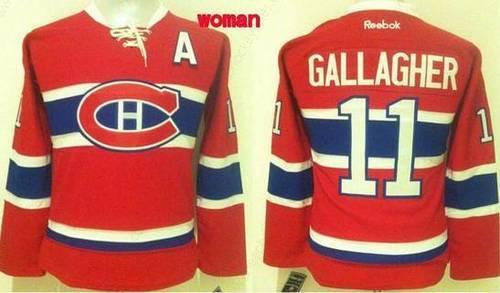 Women’s Montreal Canadiens #11 Brendan Gallagher Reebok Red 2015-16 Home Premier Jersey