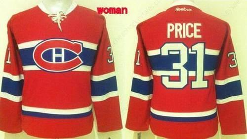 Women’s Montreal Canadiens #31 Carey Price Reebok Red 2015-16 Home Premier Jersey